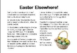 Easter Elsewhere